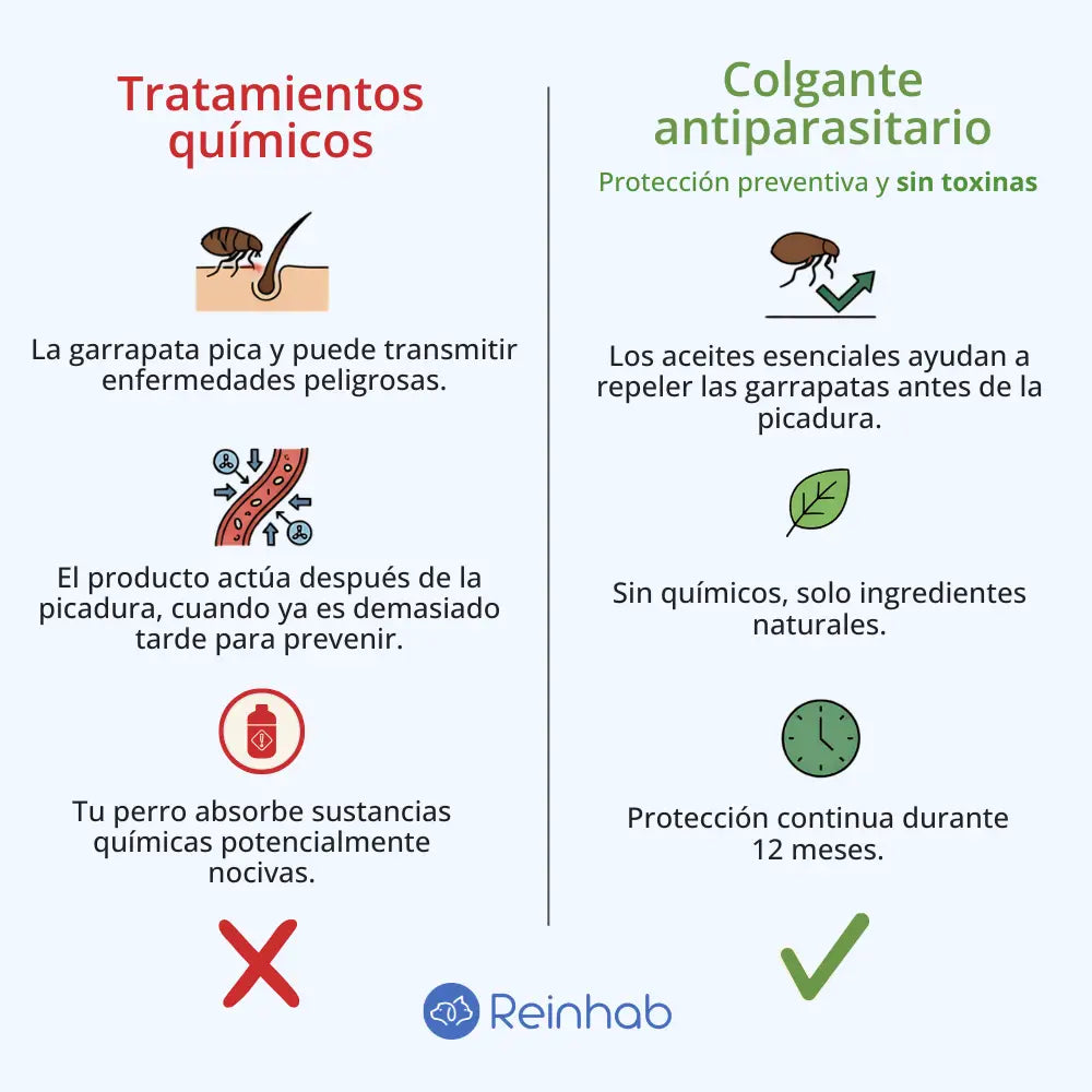 Medallón Antigarrapatas, Pulgas y Mosquitos — Protección de 12 Meses, 100% Natural