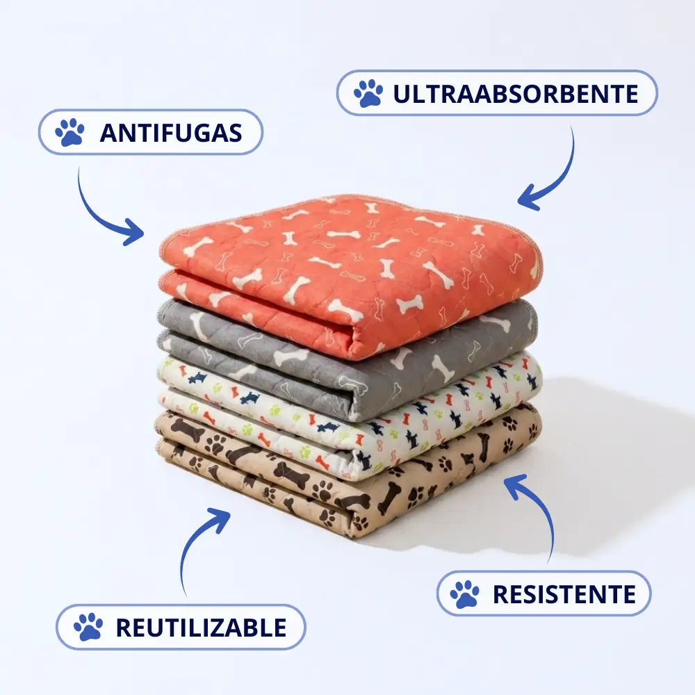 Alfombrilla higiénica, absorbente y lavable para perros y cachorros