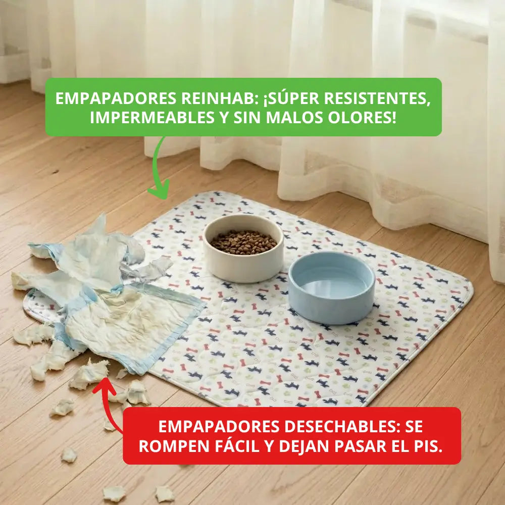 Alfombrilla higiénica, absorbente y lavable para perros y cachorros